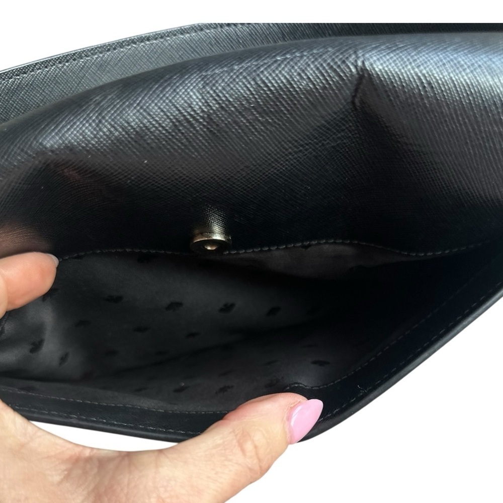 Kate Spade Shoulder Bag Adjustable Crossbody Black & White - Picture 7 of 8